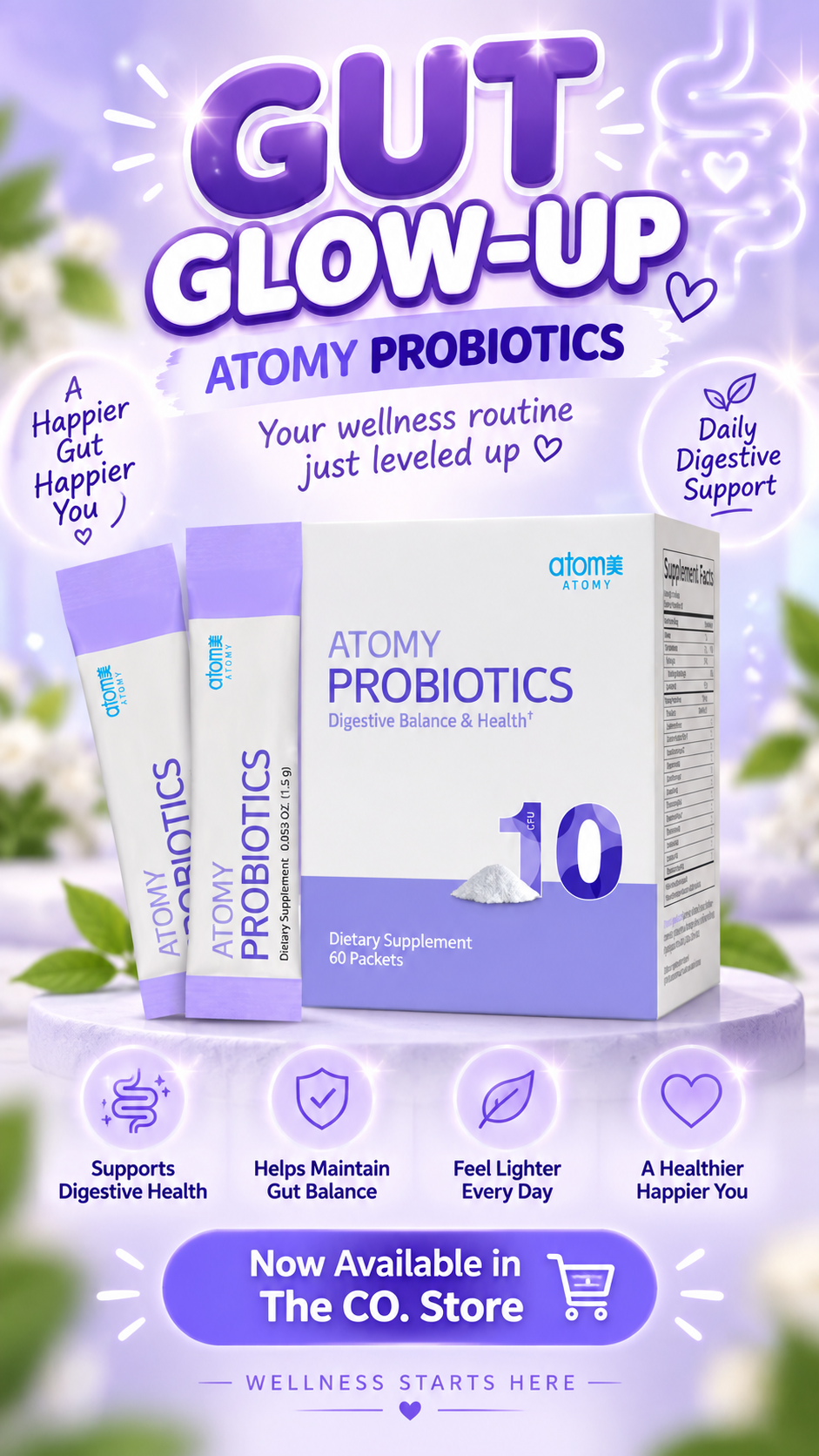 Probiotics drink powder
